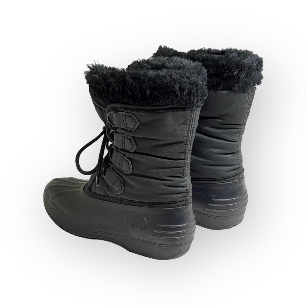 Vintage: Sorel x Kaufman ★ Canada Nylon Snow Waterproof Duck Boots ★ Black ★ 6M - Picture 4 of 16